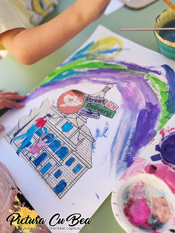 Pictura copii in stradă@PicturaCuBea