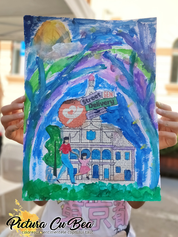 Pictura copii in stradă @PicturaCuBea